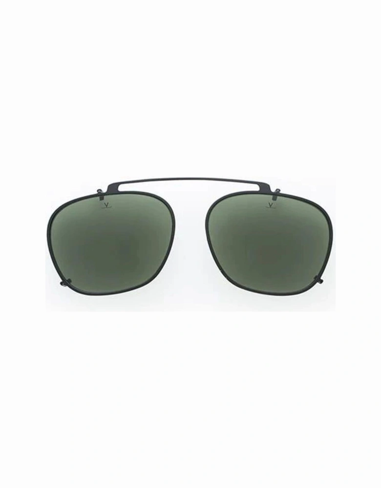 Metal Bracelet Watch with Green Glass Unisex - Black Frames