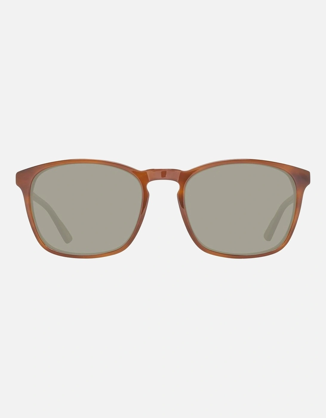 Plastic Sunglasses with Bordeaux Leather Keychain Unisex - Brown