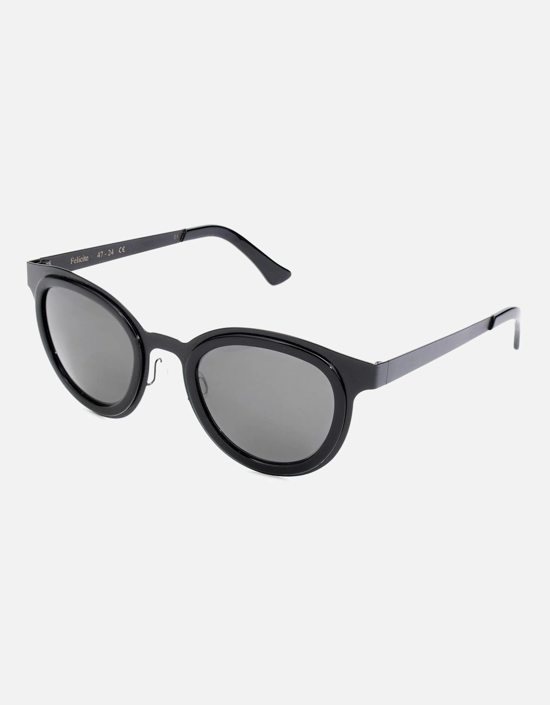 Stainless Steel Watch with Black Dial Unisex Sunglasses, 3 of 2