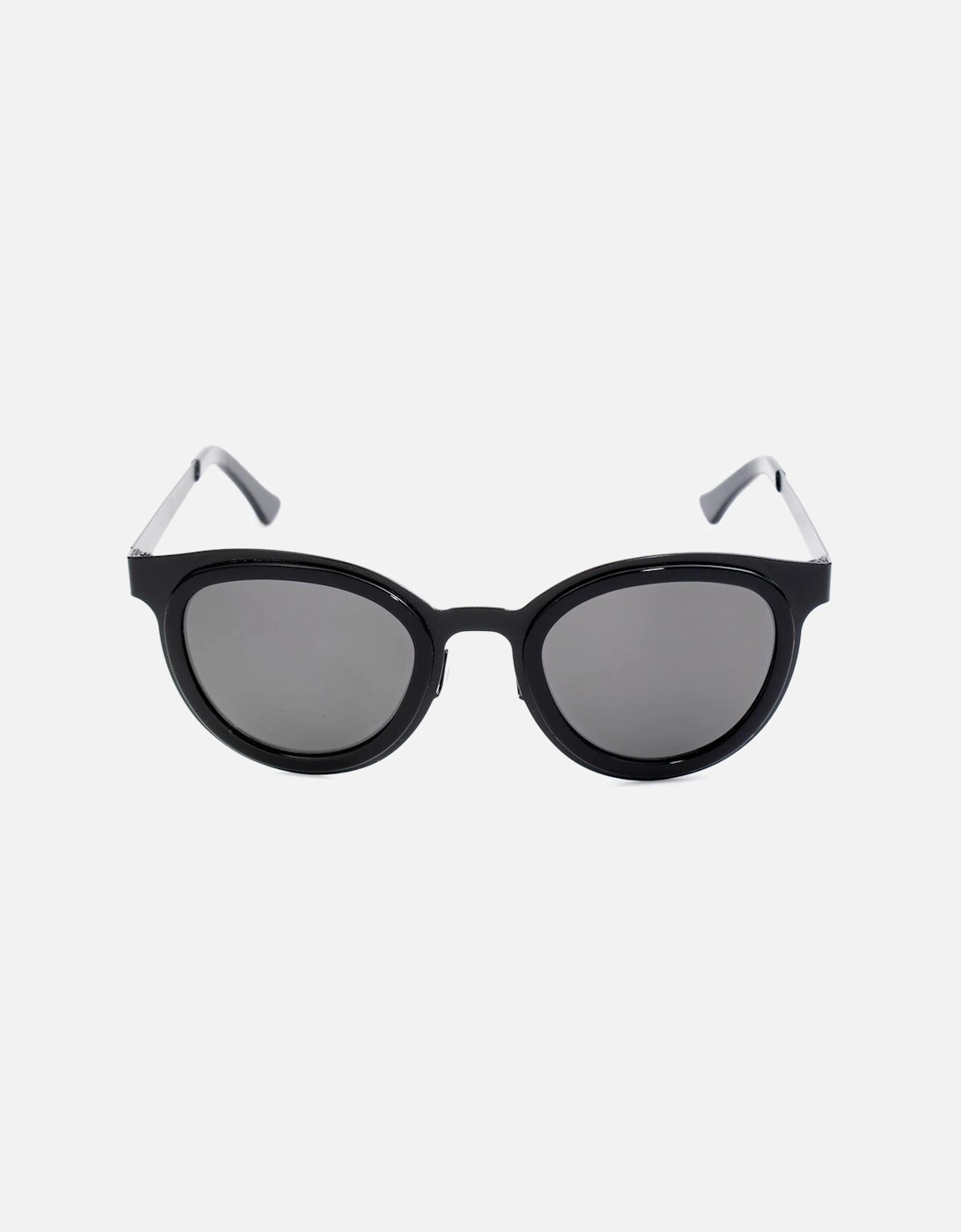 Stainless Steel Watch with Black Dial Unisex Sunglasses