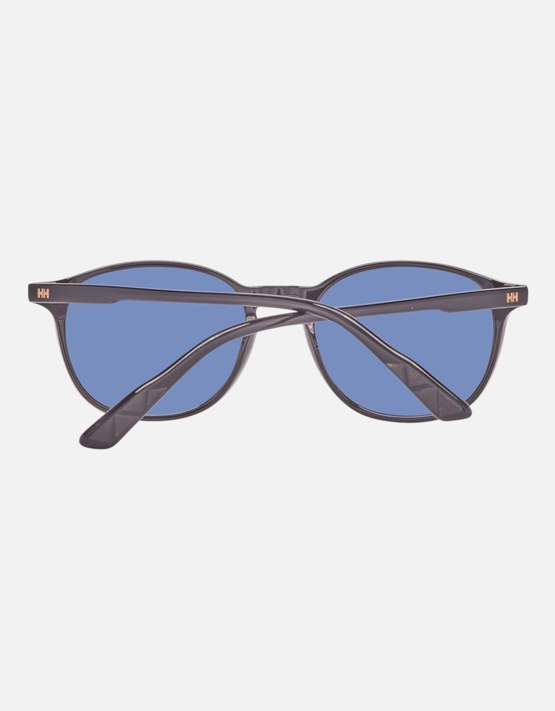 Plastic Sunglasses with Black Leather Details Unisex
