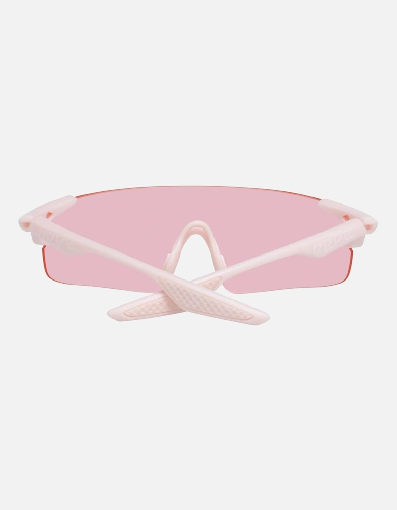 Plastic Bracelet Watch with Pink Dial Unisex - Multicolor Sunglasses
