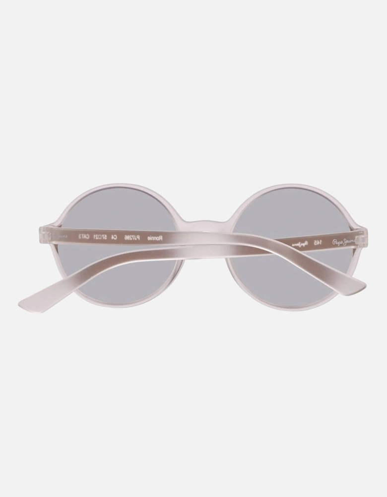 Transparent Plastic Case Watch with Brown Dial Unisex Sunglasses