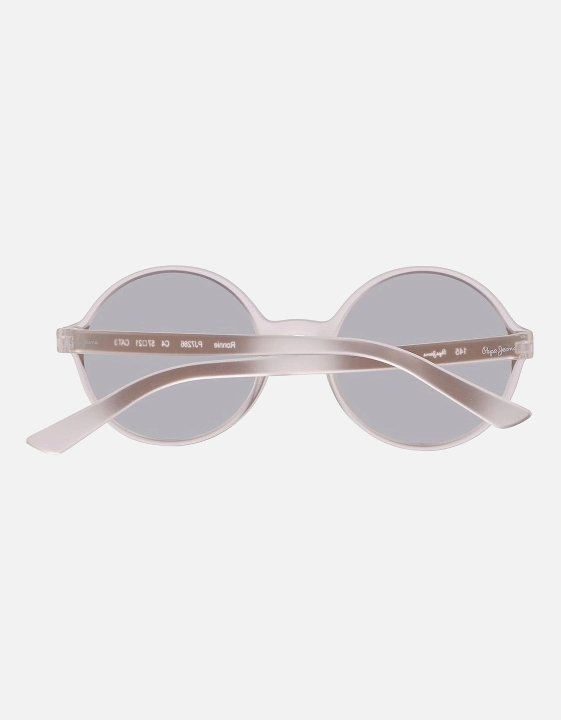 Transparent Plastic Case Watch with Brown Dial Unisex Sunglasses
