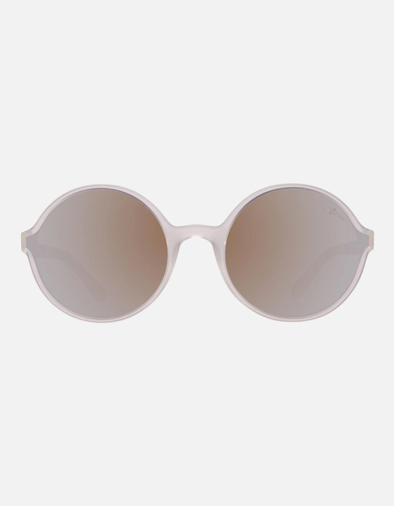 Transparent Plastic Case Watch with Brown Dial Unisex Sunglasses