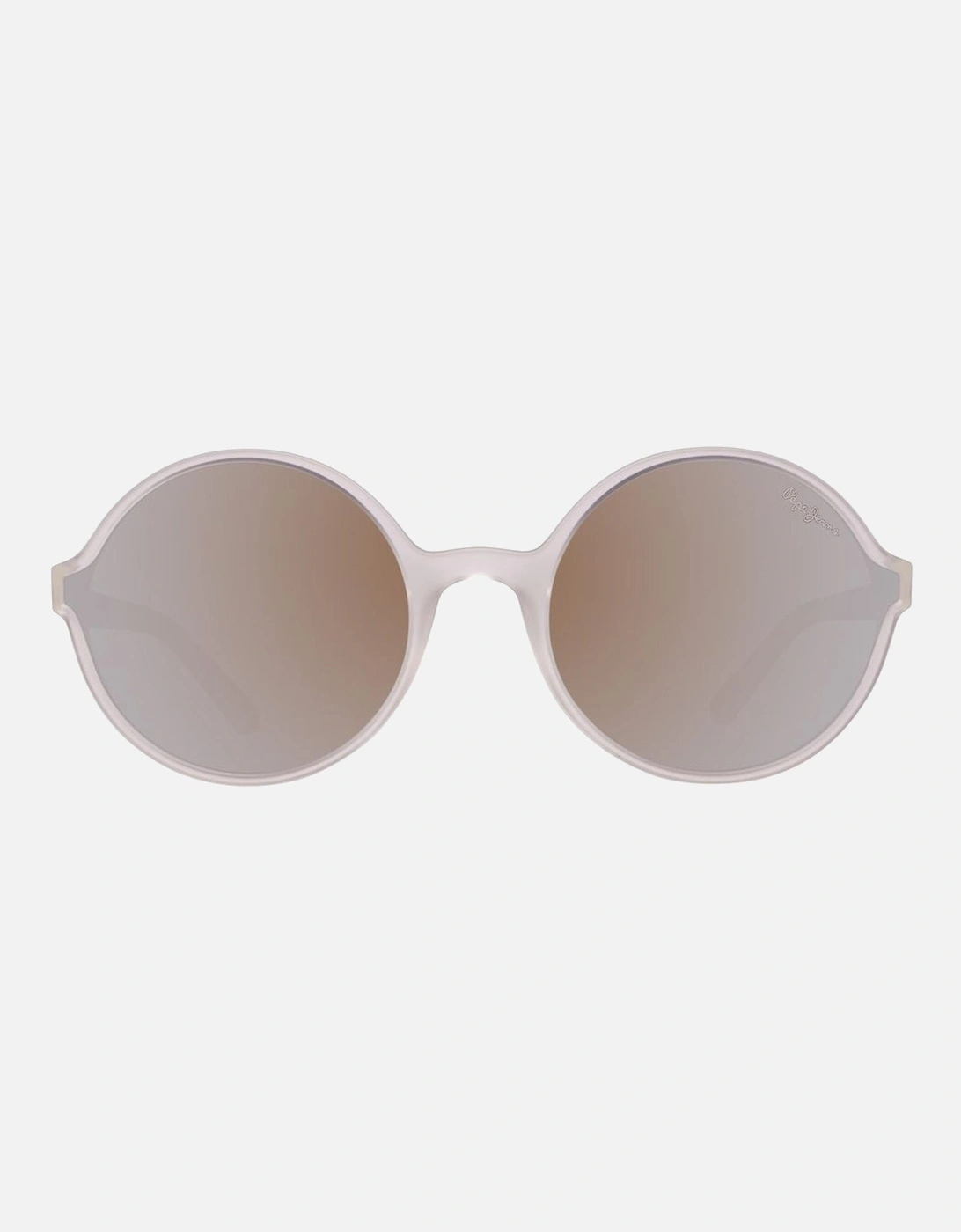 Transparent Plastic Case Watch with Brown Dial Unisex Sunglasses