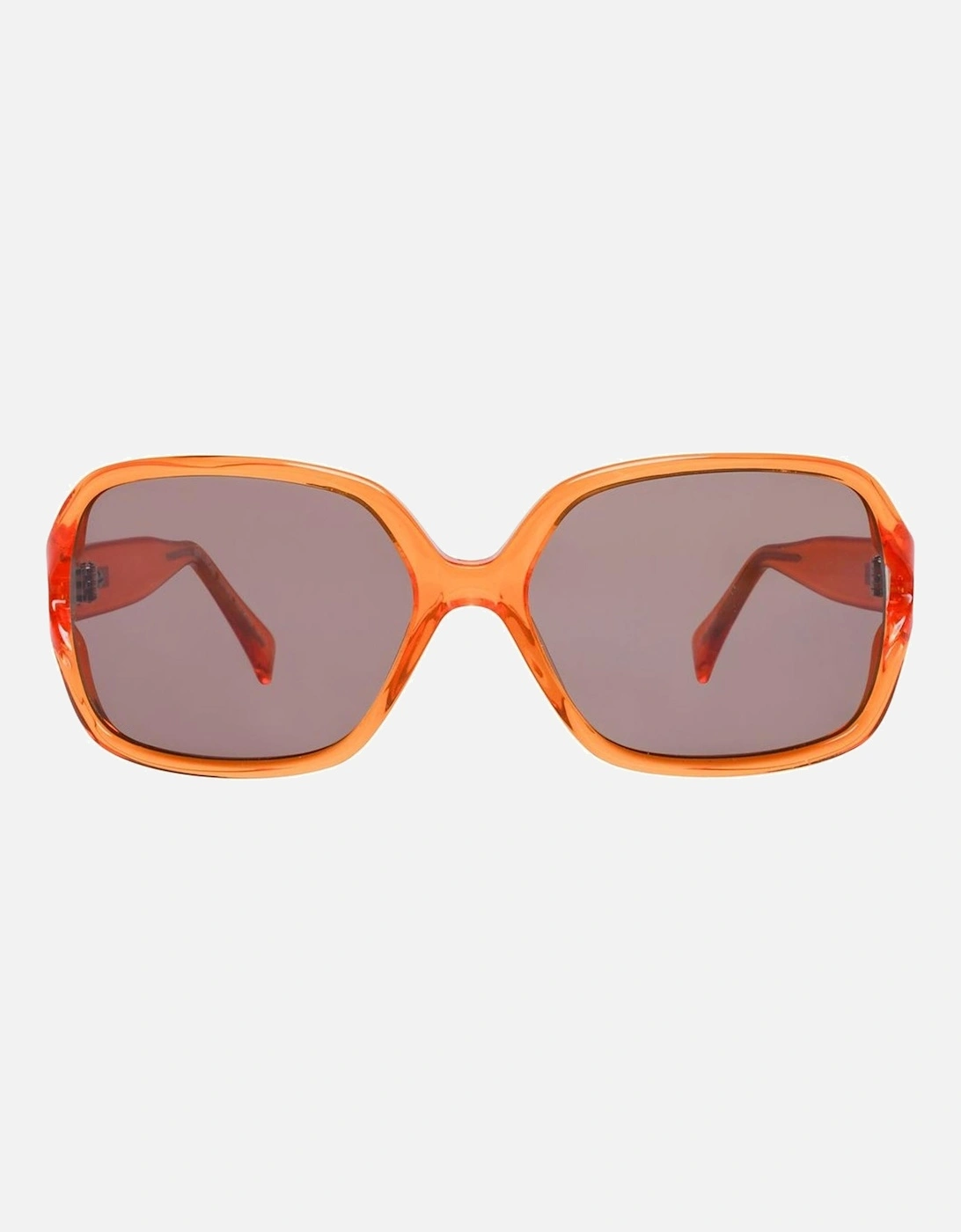 Rectangular Plastic Case Dial with UV Protection Women - Orange
