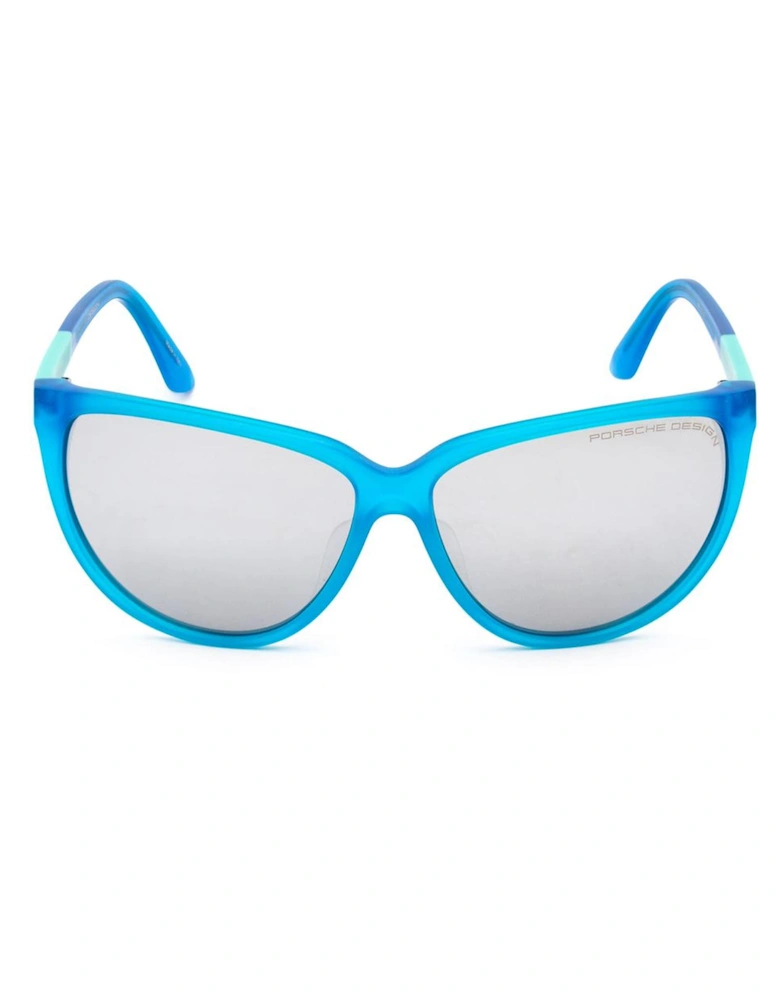 Acetate Bracelet Watch with Grey Glass Women - Blue Sunglasses