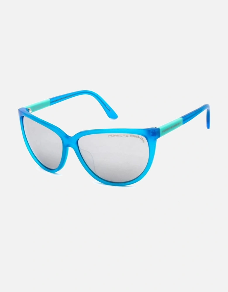 Acetate Bracelet Watch with Grey Glass Women - Blue Sunglasses