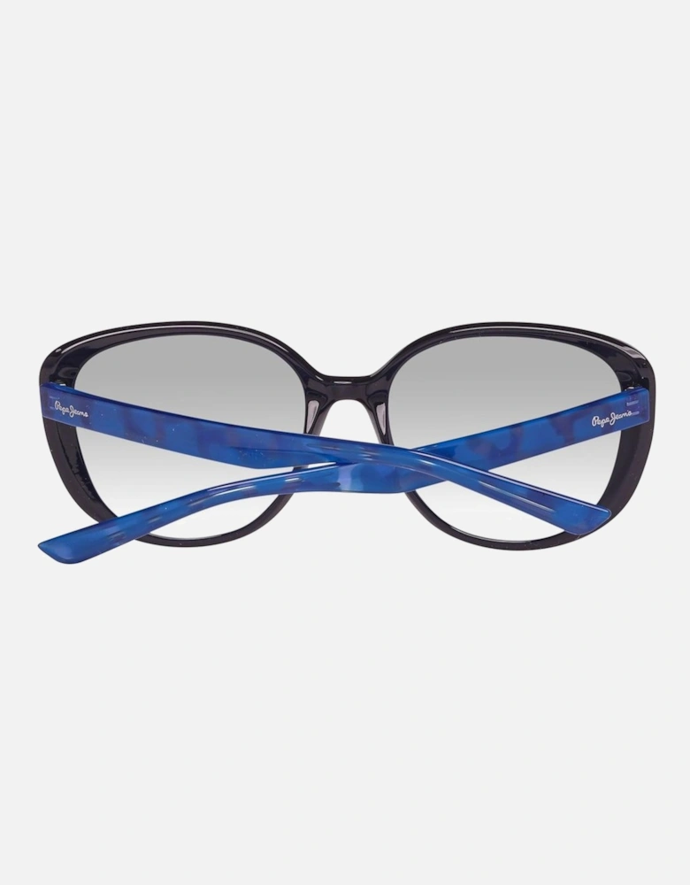 Plastic Bracelet Gradient Crystal Watch Women - Blue Sunglasses