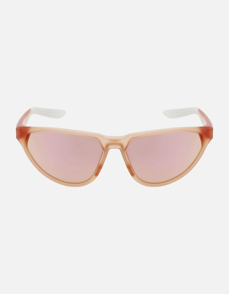 Injected Material Sunglasses with Brown Lens Women - Red