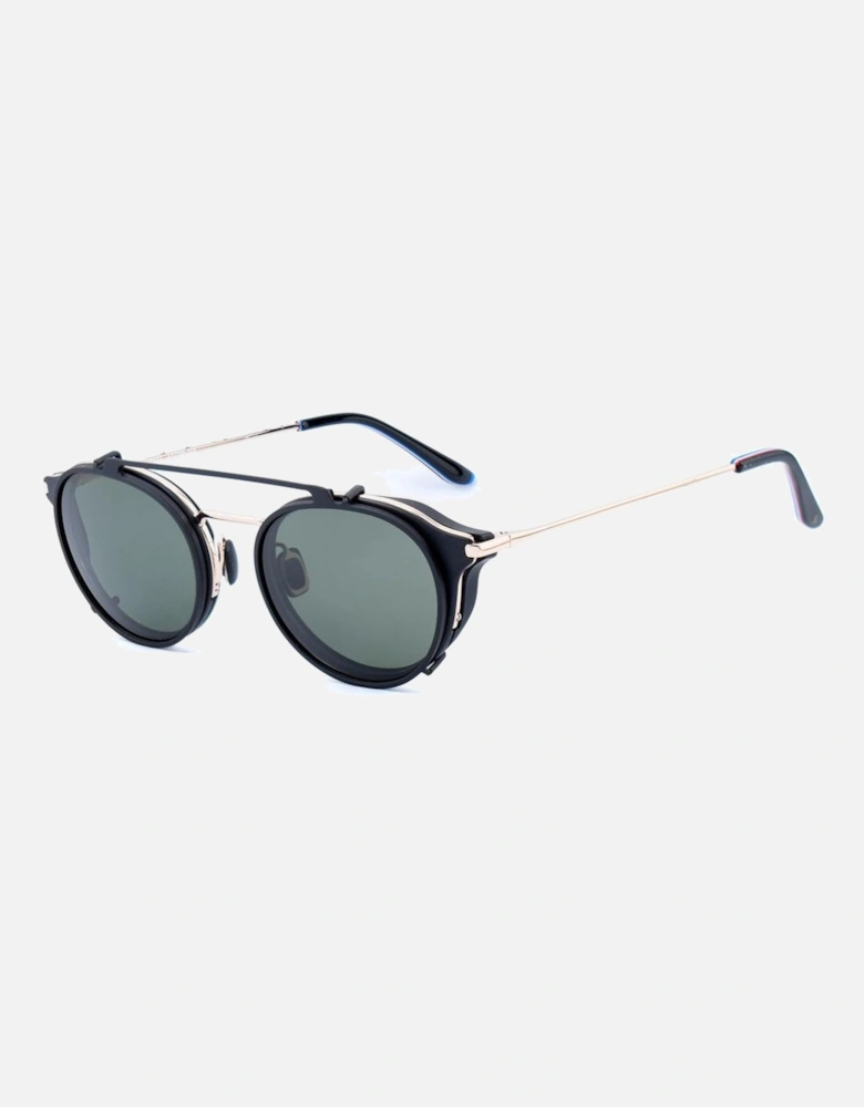 Stainless Steel Solar Frame Sunglasses Attachment Unisex - Black
