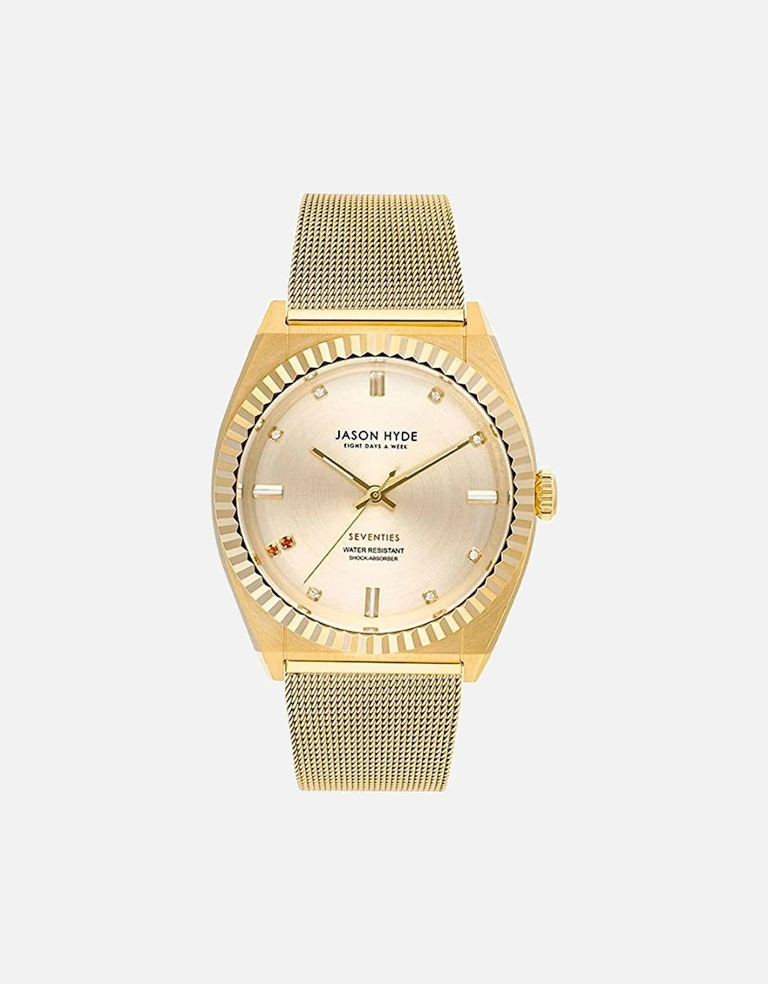 Quartz Analog Stainless Steel Watch with Mineral Glass Women - Gold, 2 of 1