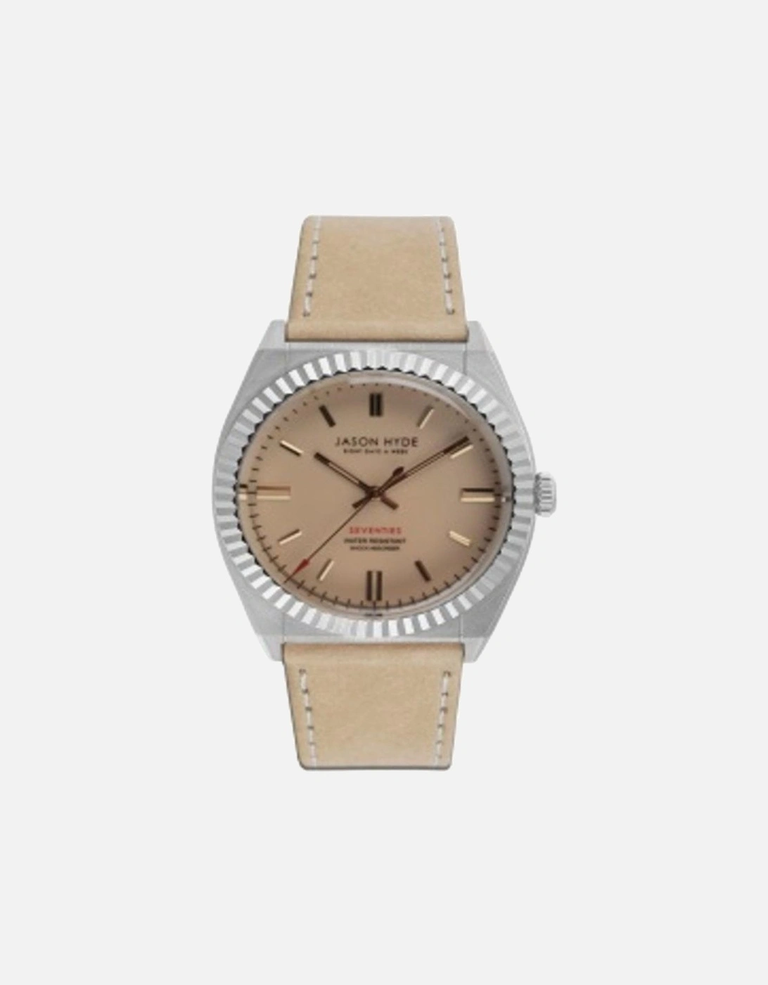 Stainless Steel Quartz Analog Watch with Textile Bracelet Unisex -, 2 of 1