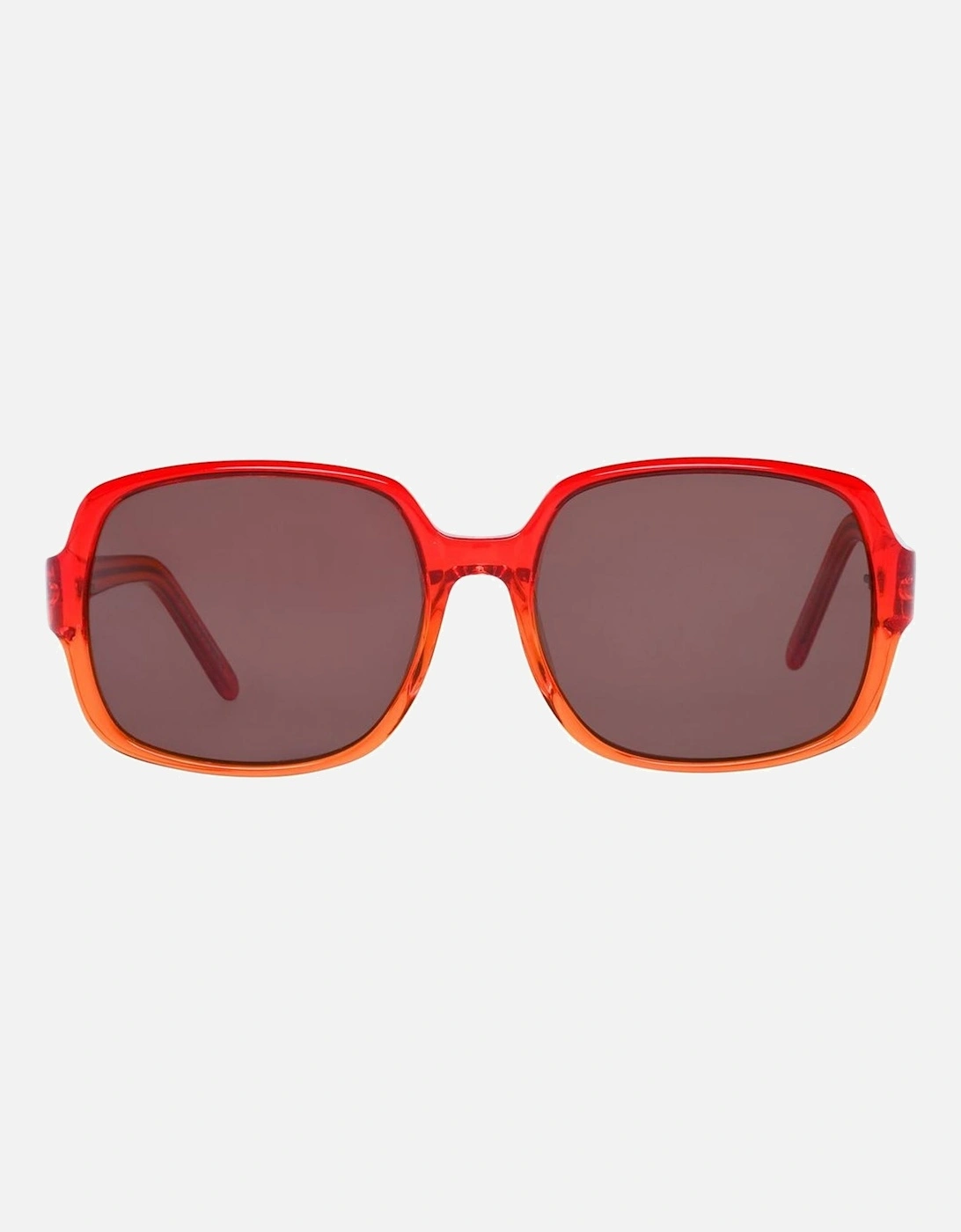 Square Plastic Bracelet Watch with Red Dial Women Sunglasses