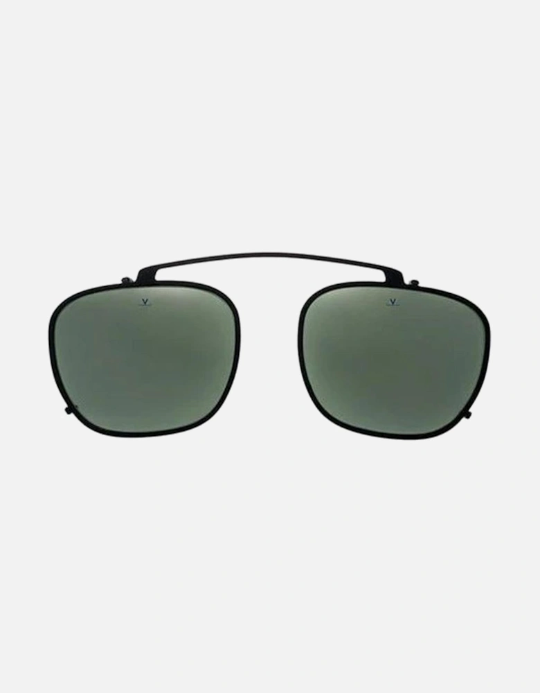 Metal Bracelet Watch with Black Dial and Green Glass Unisex Frames