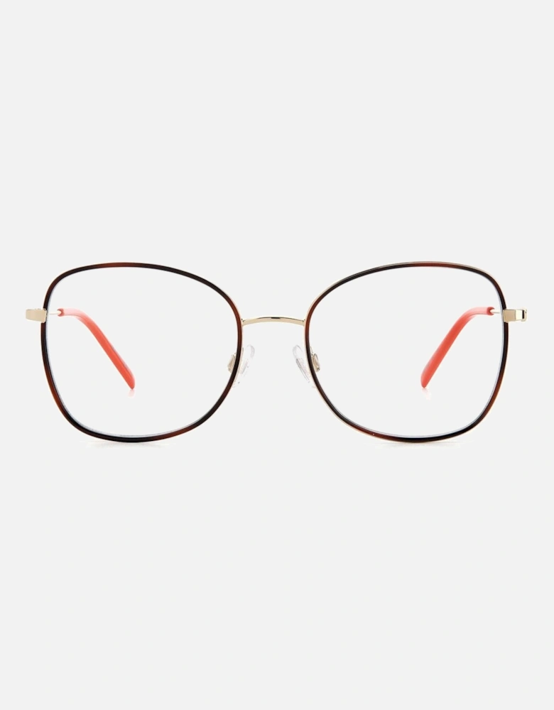 Metal Bracelet Golden Dial Watch Women Frames
