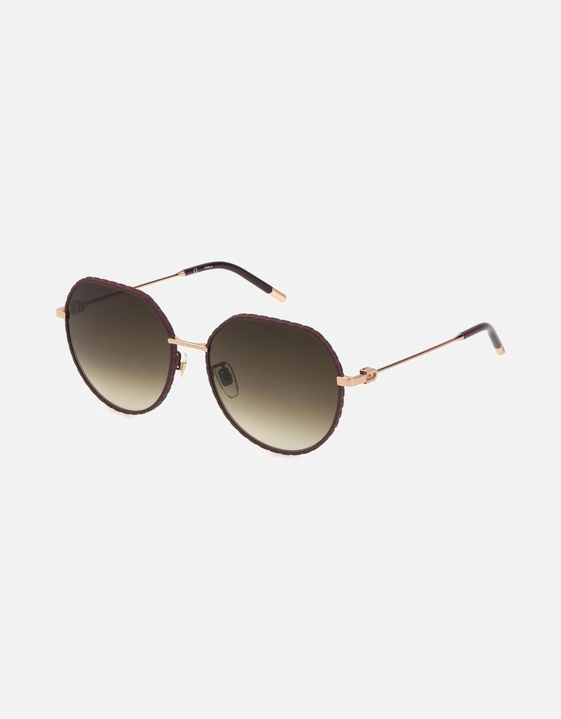 Metal Frame Sunglasses with Gradient Lenses Women - Brown, 2 of 1