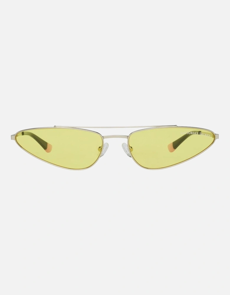 Metal Case and Bracelet Oval Dial Watch Women - Gold Sunglasses