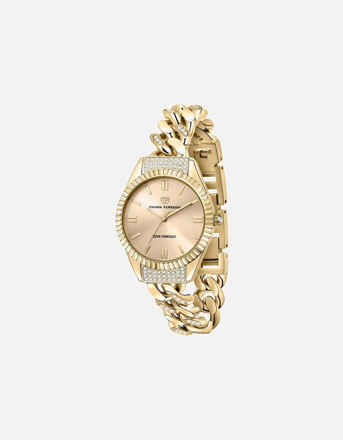 Quartz Stainless Steel Analog Watch with Mineral Glass Women - Gold, 2 of 1