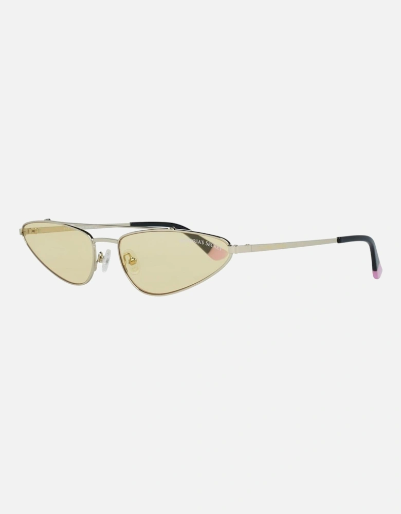 Metal Bracelet Watch with Yellow Glass Women - Gold Sunglasses