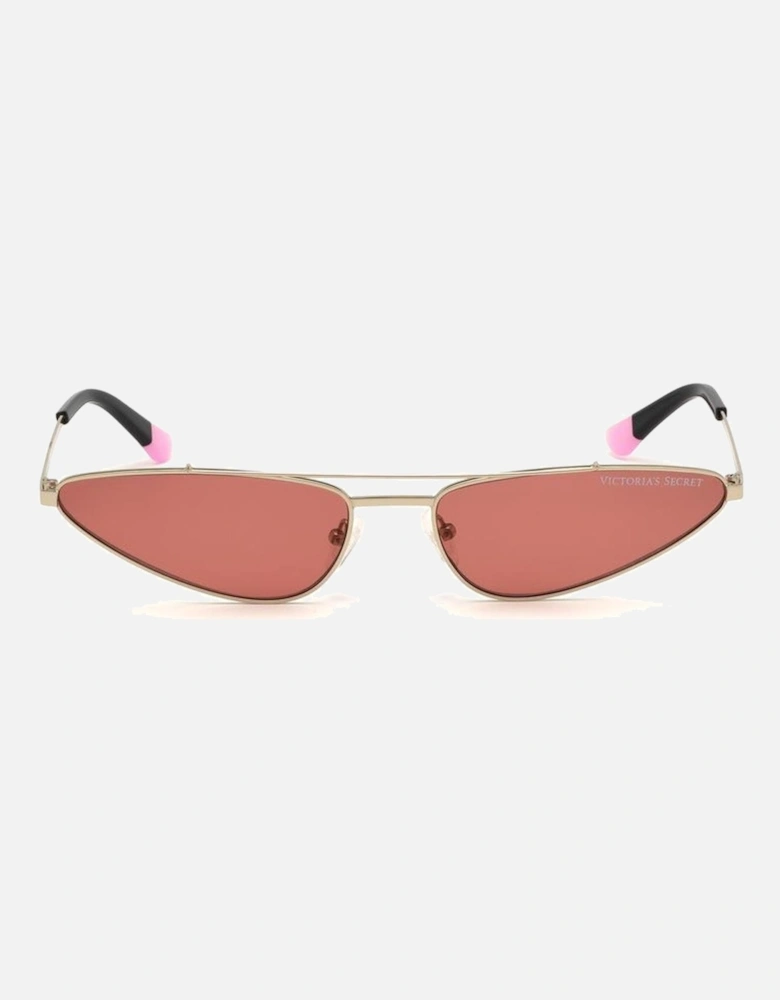 Narrow Cat-Eye Collection Metal Bracelet Watch Women - Rose Gold