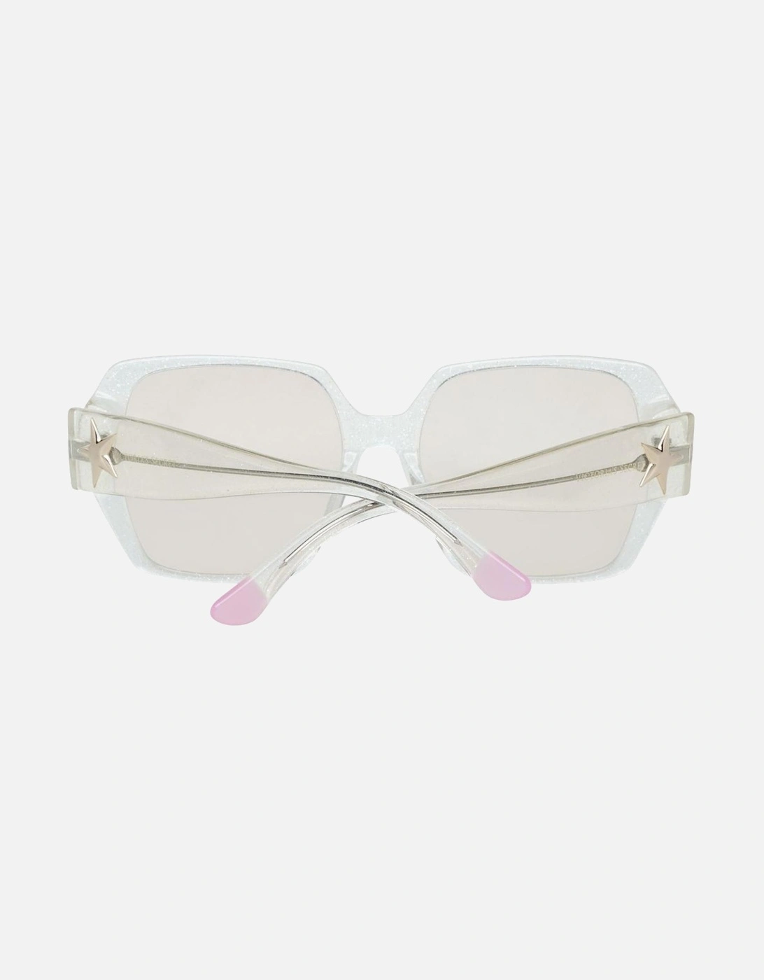 Plastic Bracelet Transparent Dial Watch Women Sunglasses