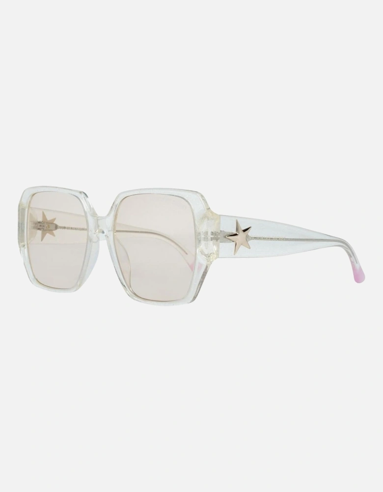 Plastic Bracelet Transparent Dial Watch Women Sunglasses