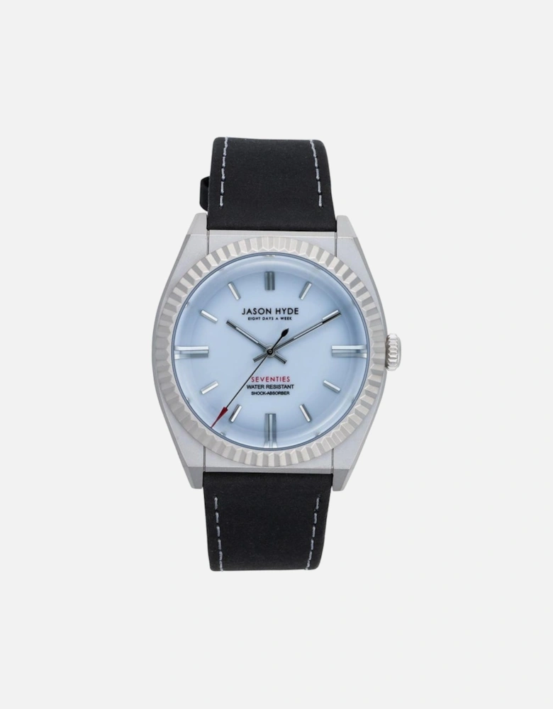 Quartz Stainless Steel Analog Watch with Black Bracelet Unisex Unisex