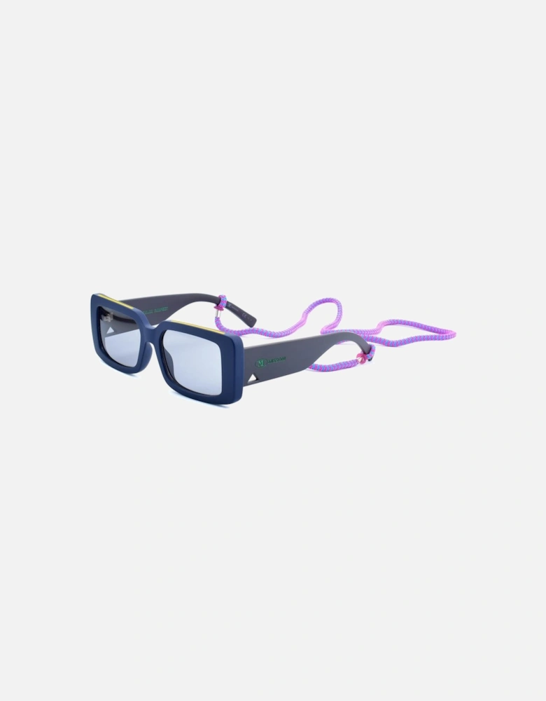 Resin Bracelet Watch with Grey Glass Women - Blue Sunglasses