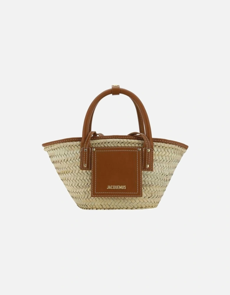 Le Panier Small Raffia Tote Women Beige Shoulder Bags