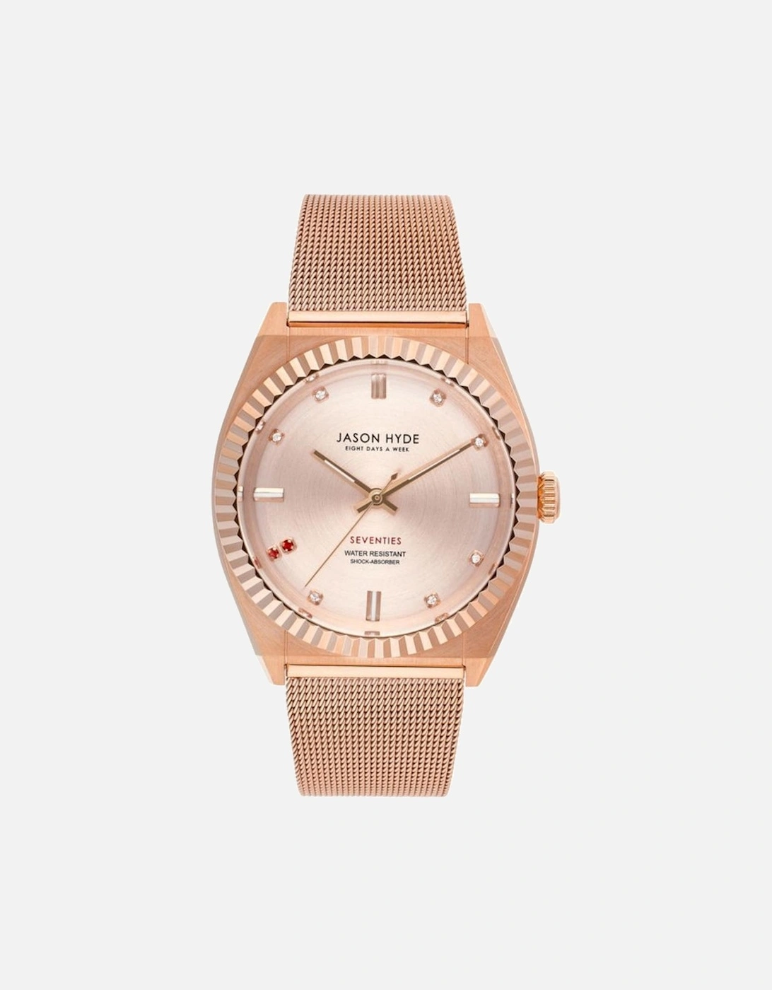 Stainless Steel Quartz Analog Watch with Textile Bracelet Women - Gold, 2 of 1
