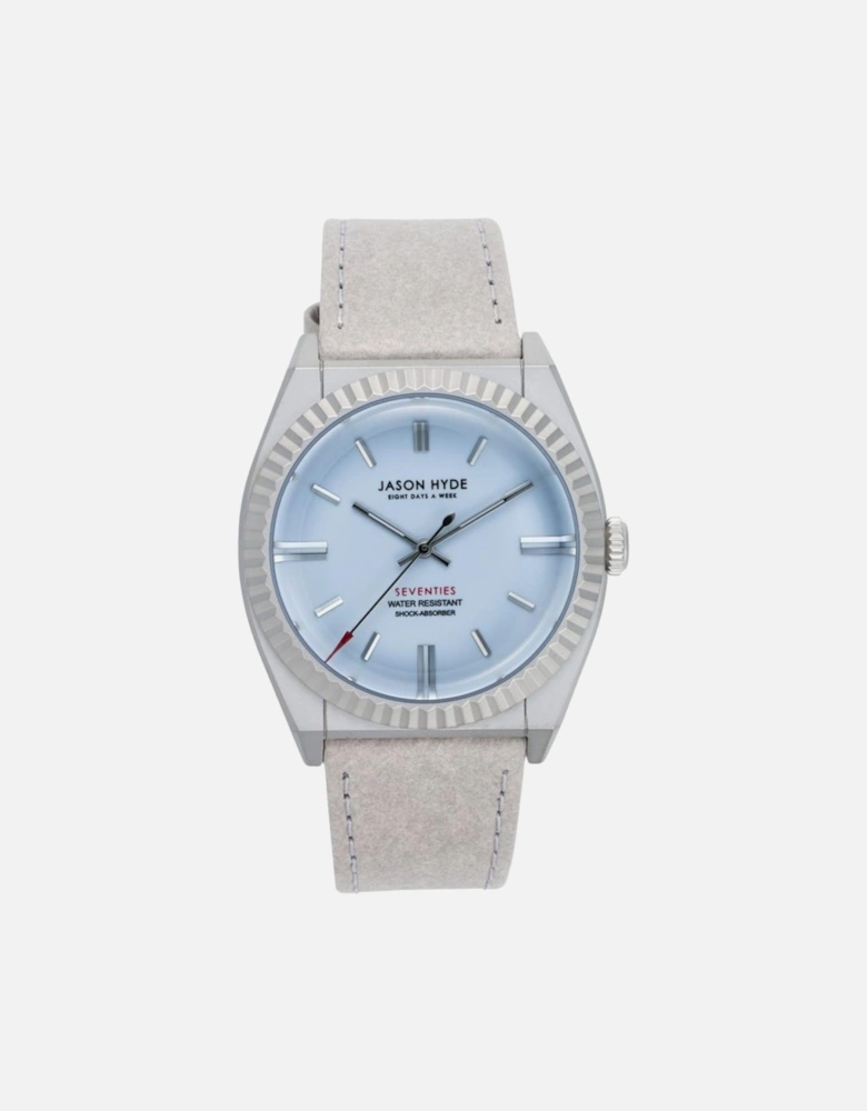 Quartz Stainless Steel Case Analog Watch Unisex - Gray Unisex Watches