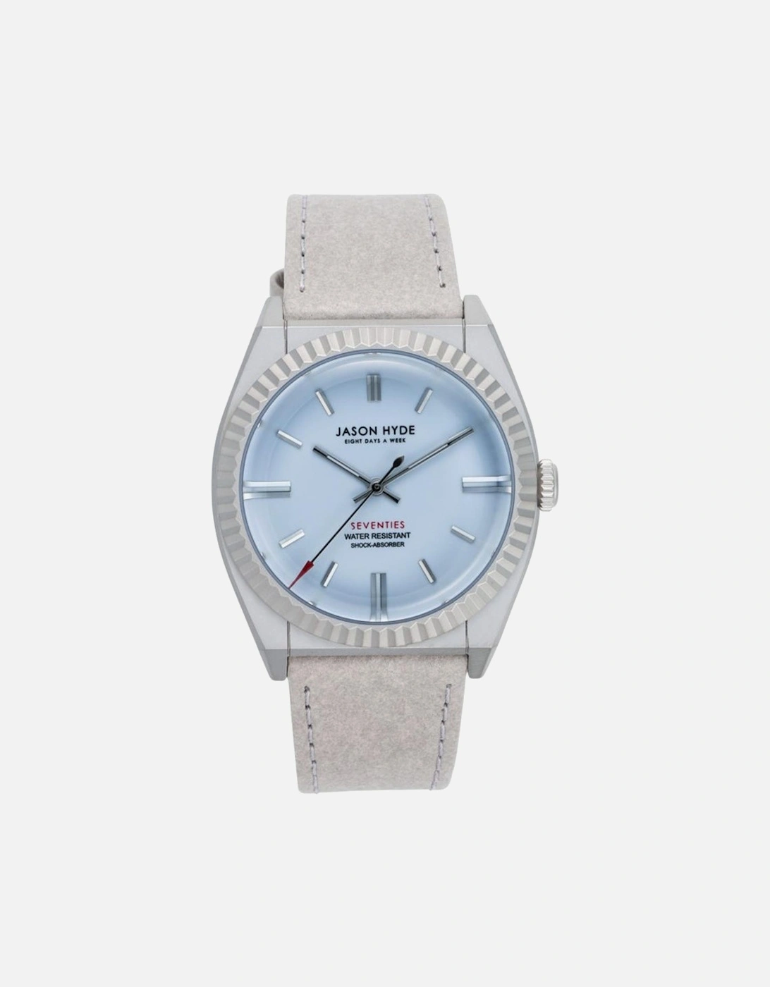 Quartz Stainless Steel Case Analog Watch Unisex - Gray Unisex Watches, 2 of 1