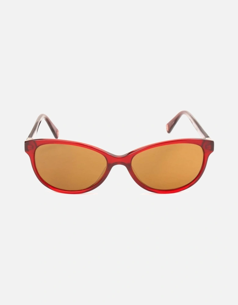 Acetate Bracelet Shiny Burgundy Dial Watch Women - Red Sunglasses