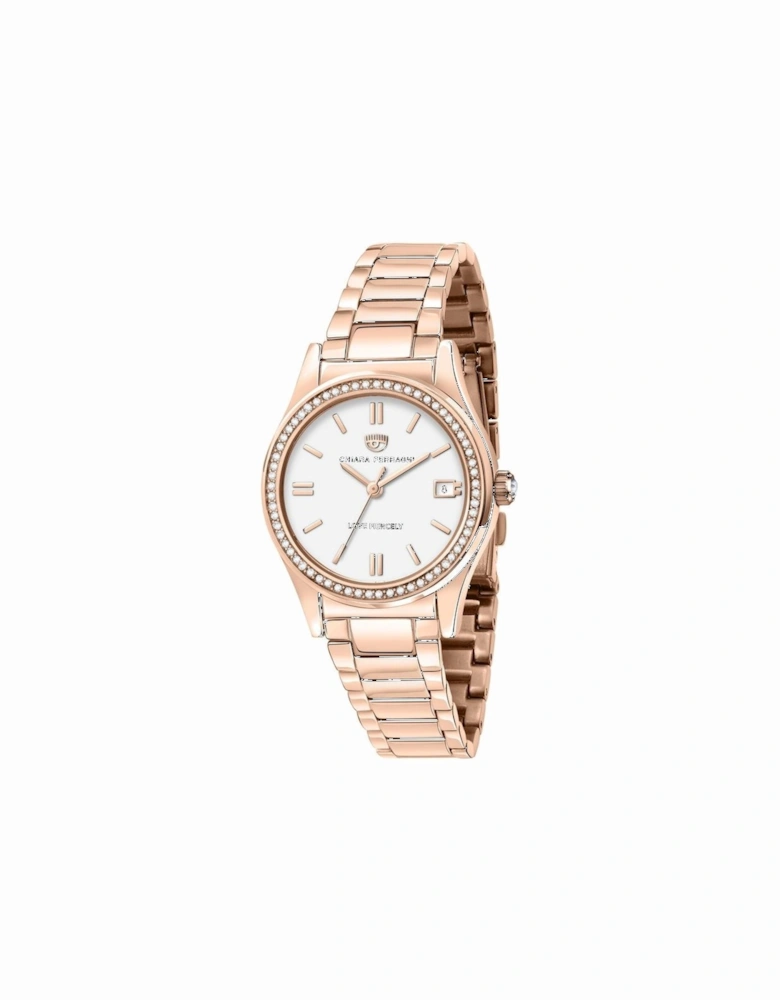Stainless Steel Quartz Analog Watch Women - Multicolor Watches