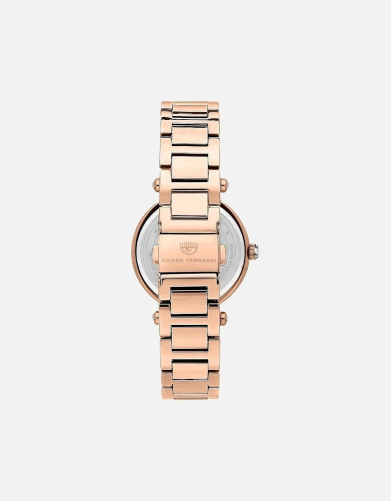 Quartz Analog Stainless Steel Watch with Mineral Glass Women -