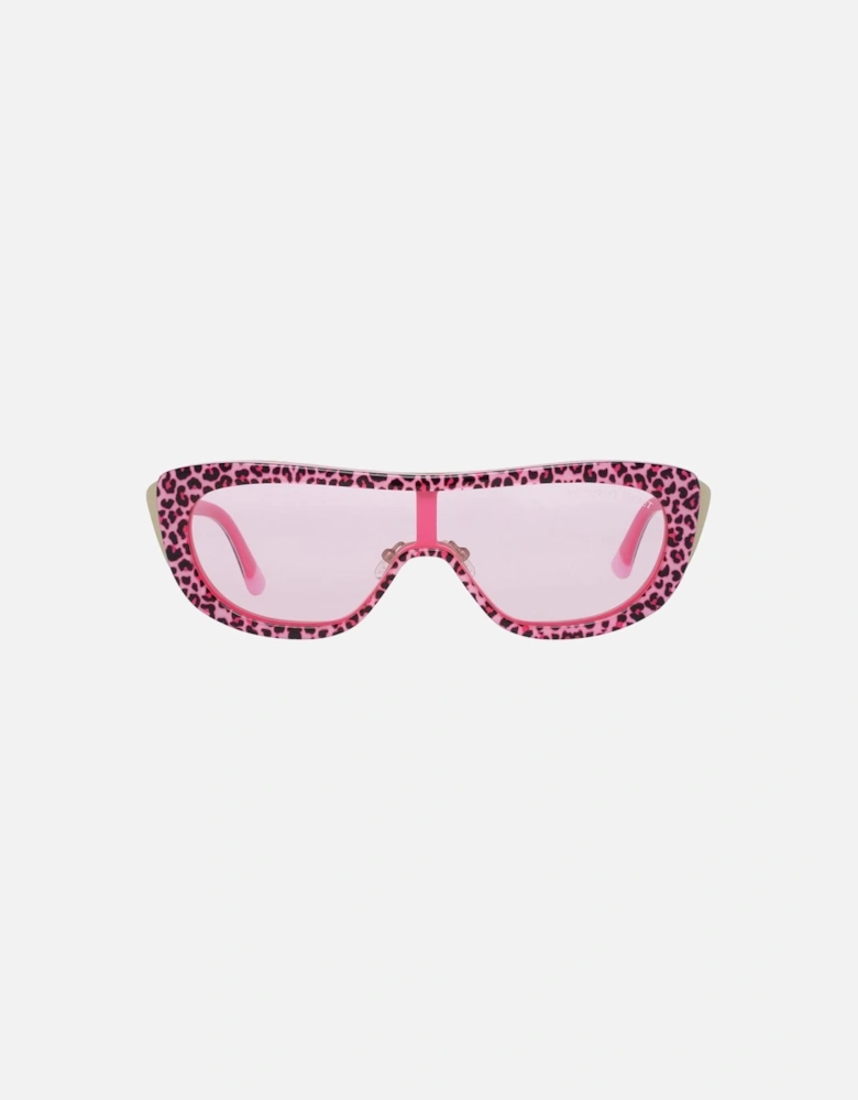 Plastic Bracelet Mono Lens Watch Women - Pink Sunglasses