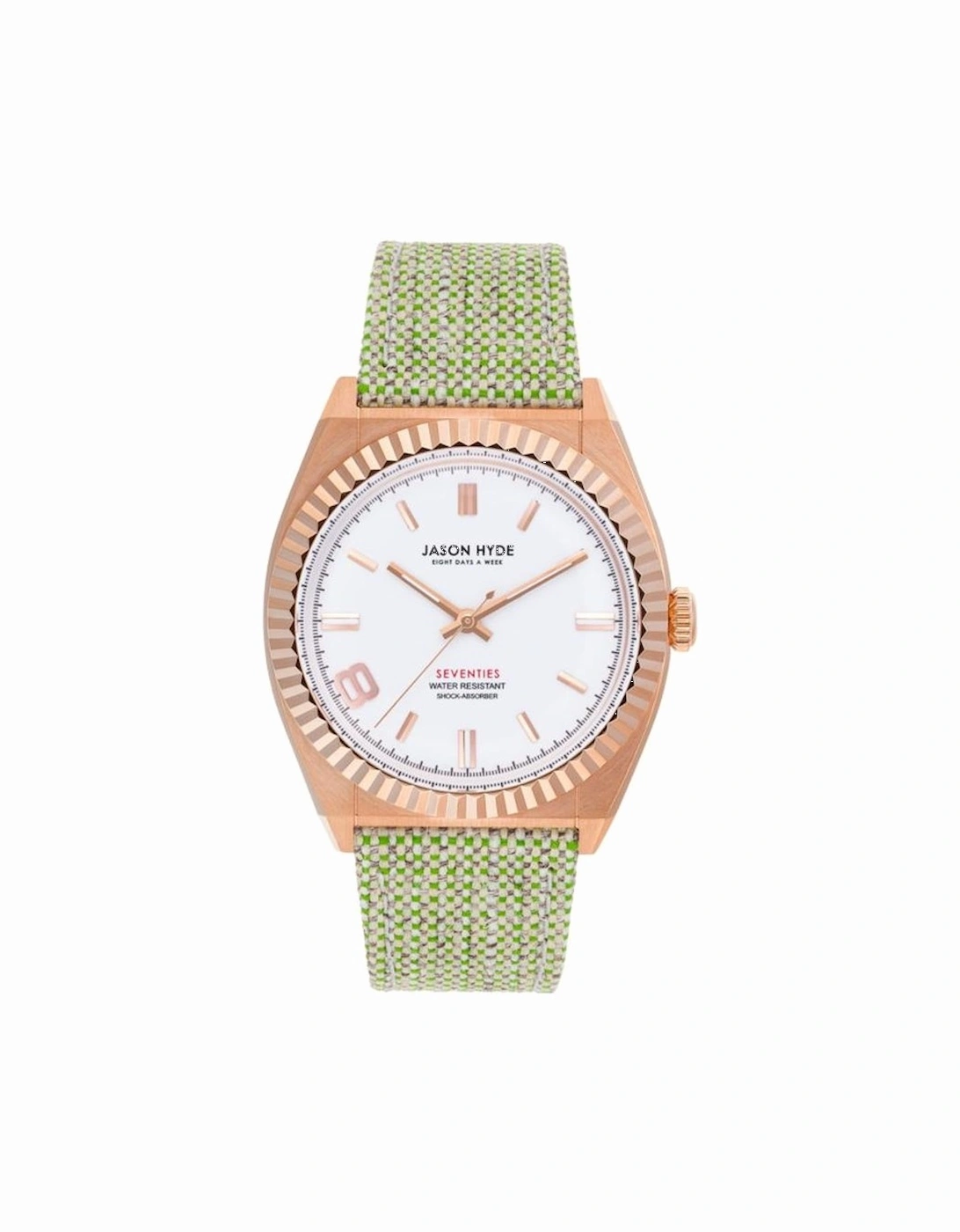 Quartz Stainless Steel Analog Watch with Textile Bracelet Women -, 2 of 1