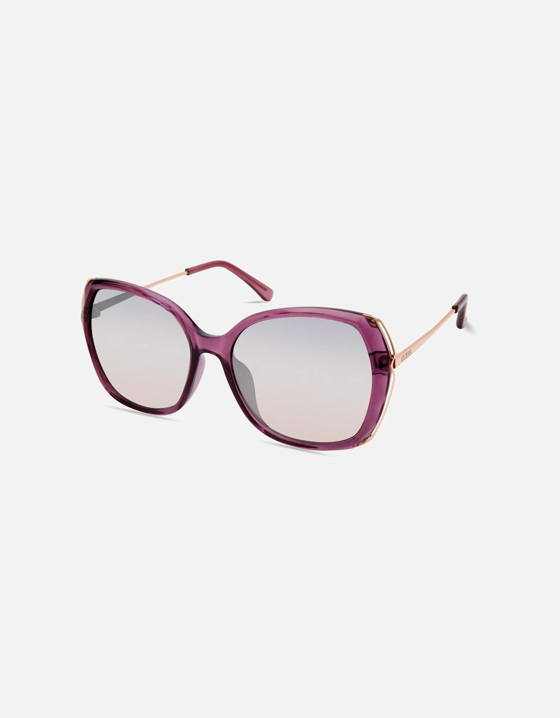 Metal Frame Mirror Sunglasses Women - Purple, 2 of 1