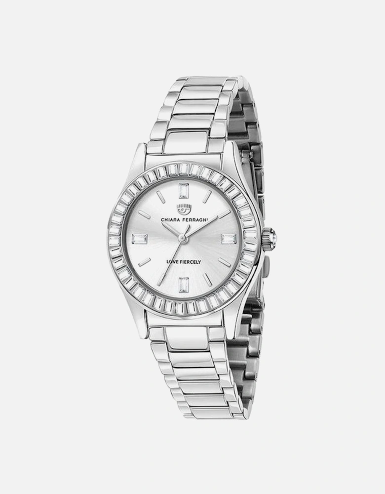 Quartz Analog Stainless Steel Watch Women - Silver Watches