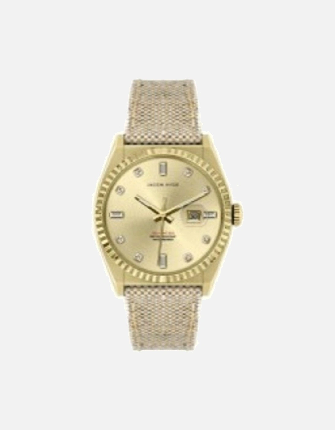 Quartz Analog Watch with Textile Bracelet Women - Brown Watches, 2 of 1