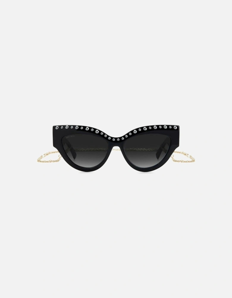 Acetate Square Frame Sunglasses Women - Black