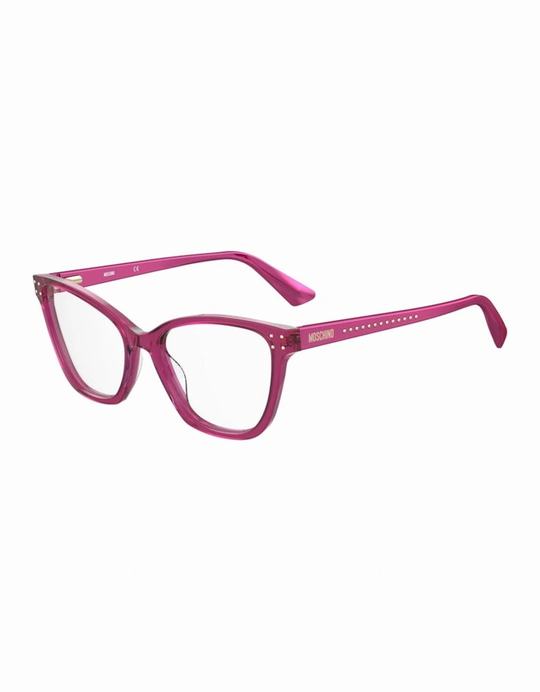 Acetate Cat-Eye Glasses Women - Fuchsia Frames