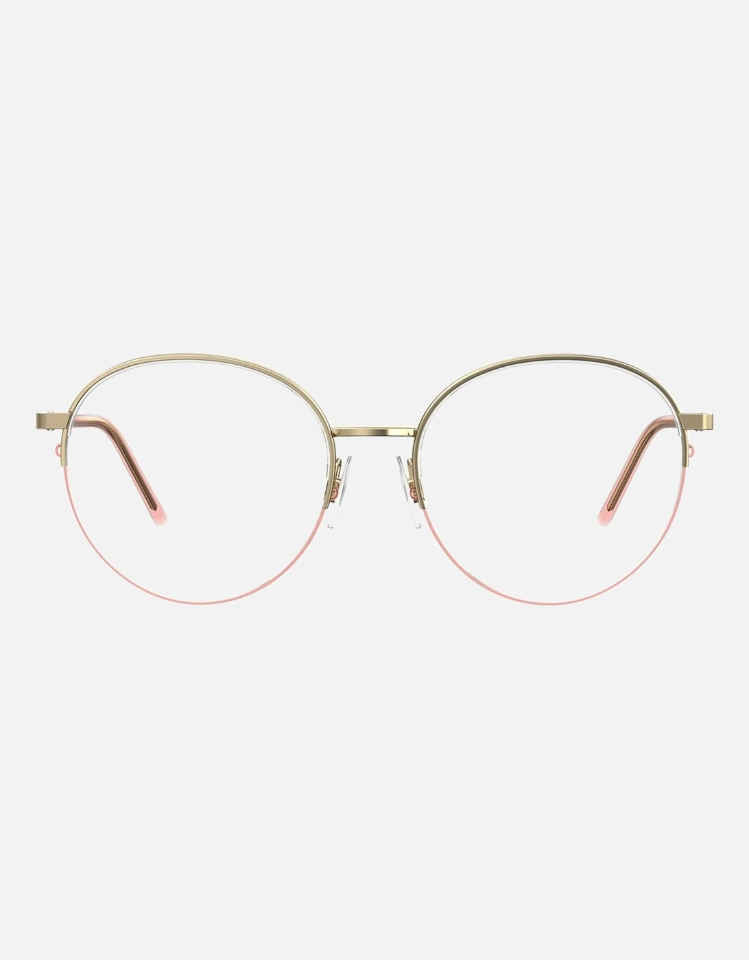 Metal Frame Glasses Women - Rose Gold