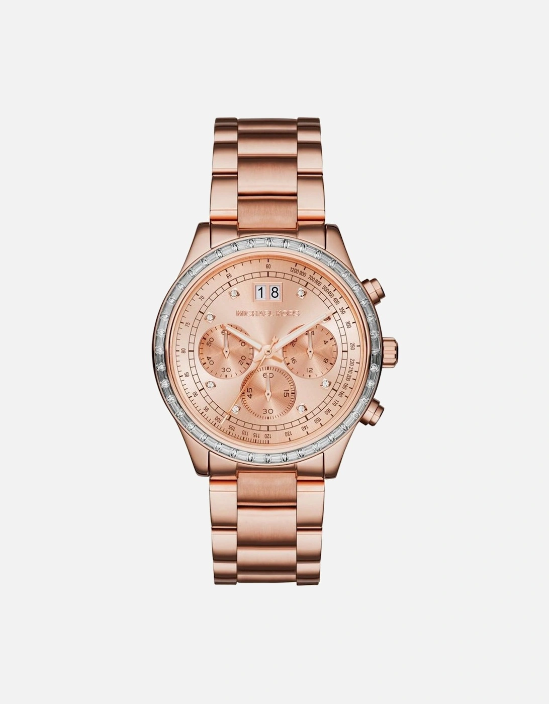 Stainless Steel Quartz Chronograph Watch Women - Rose Gold Watches, 2 of 1