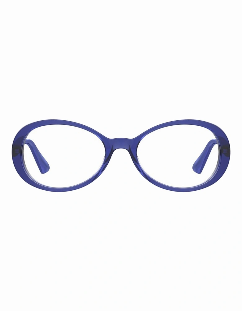 Acetate Square Frame Glasses Women - Blue