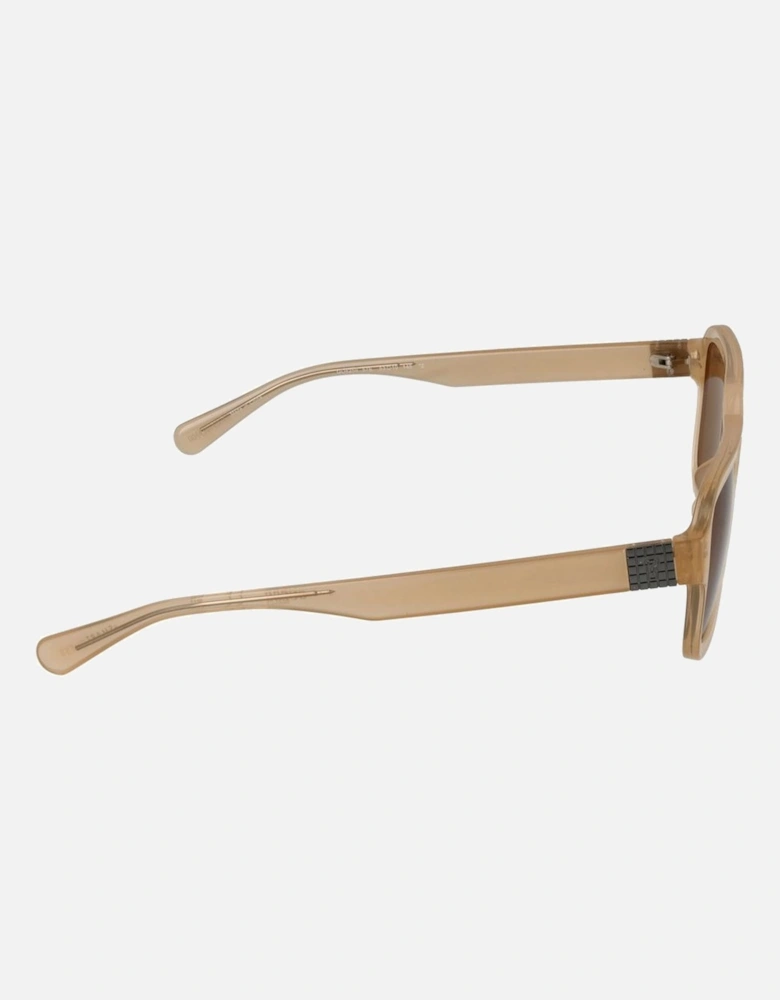 Full-Rim Aviator Sunglasses with 100% UV Protection Unisex - Beige
