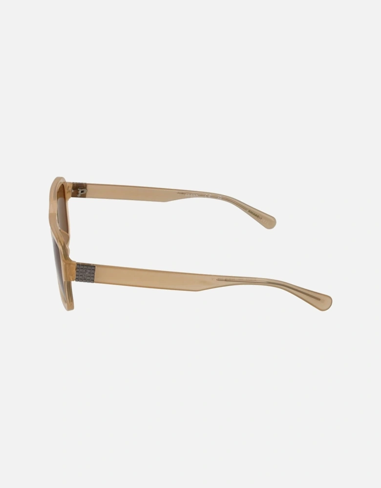 Full-Rim Aviator Sunglasses with 100% UV Protection Unisex - Beige