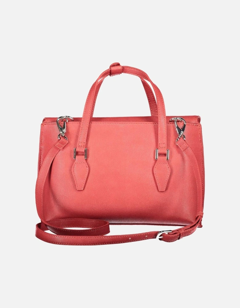 Red Polyethylene Handbag Women